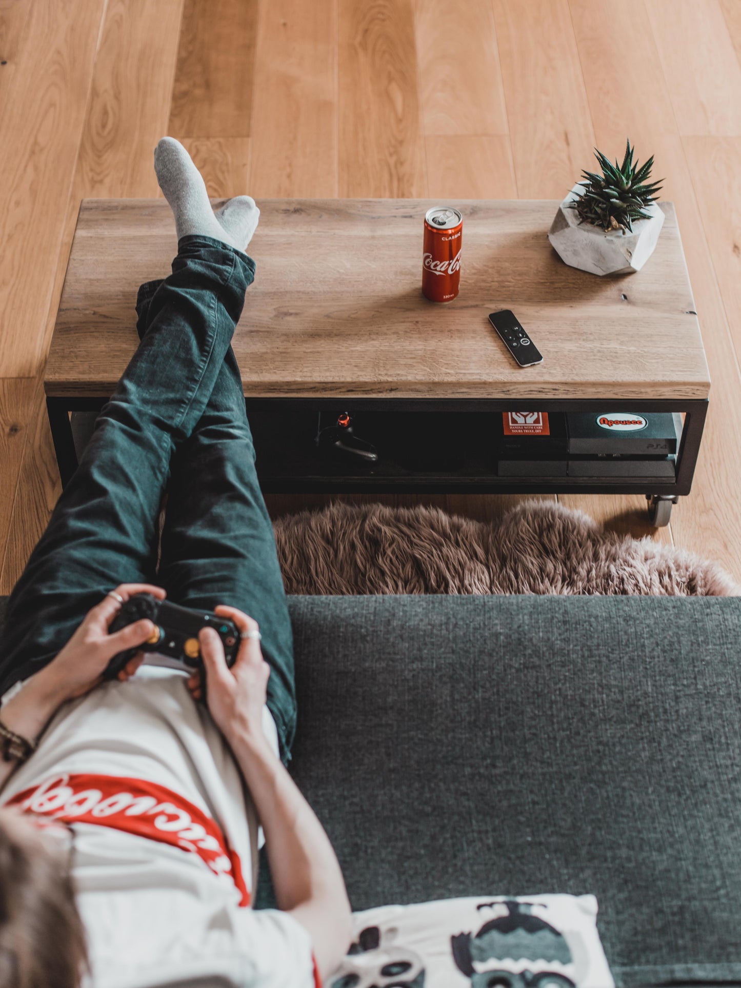 Table for game console and TV