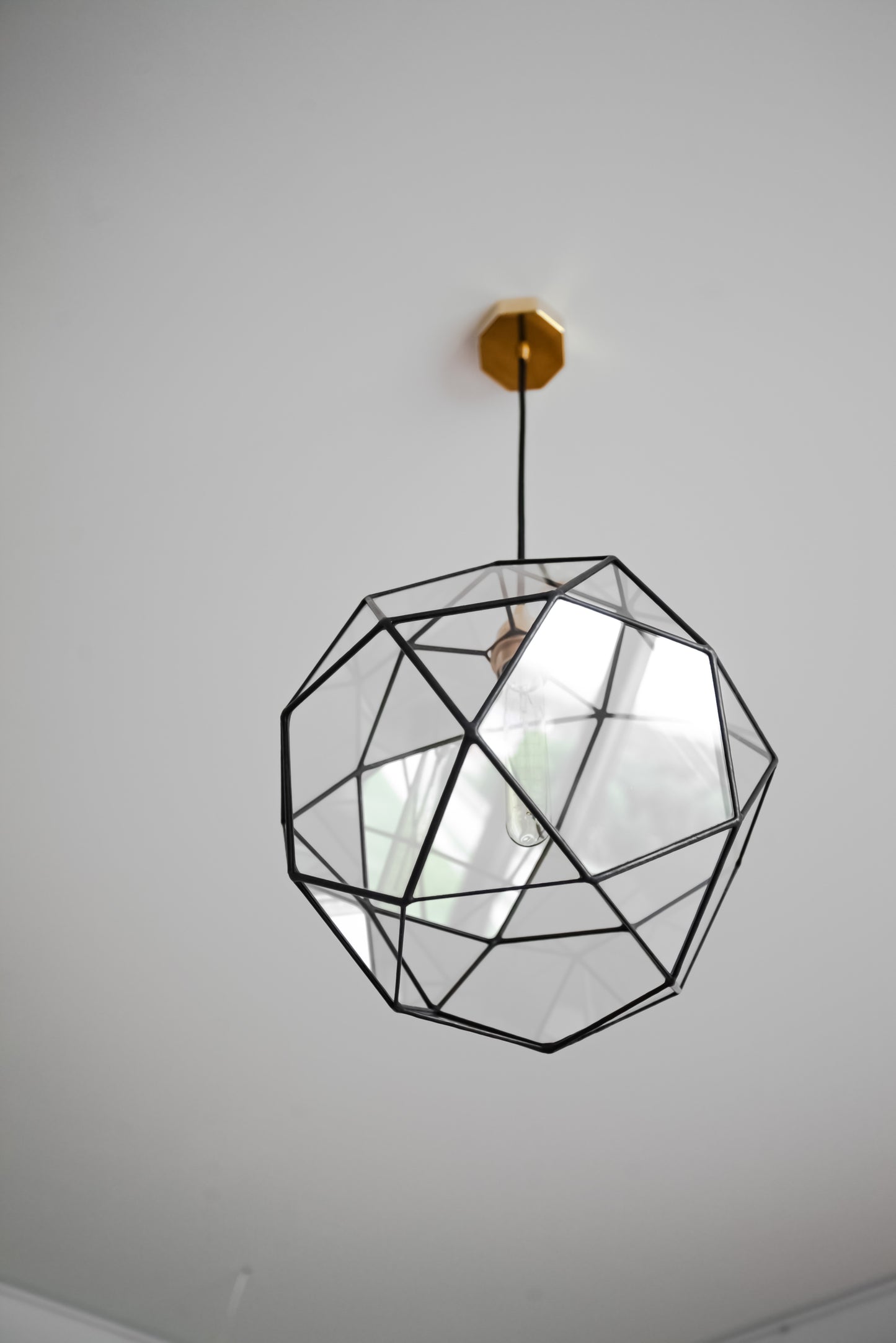 Icosidodecahedron Glass Chandelier