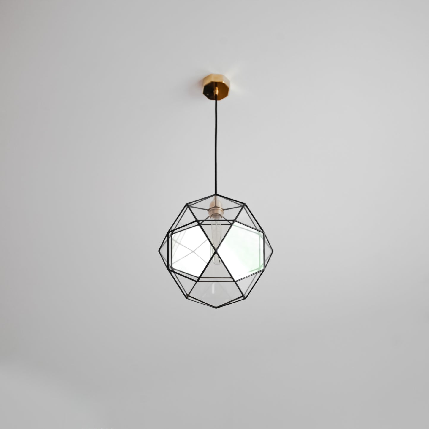 Icosidodecahedron Glass Chandelier