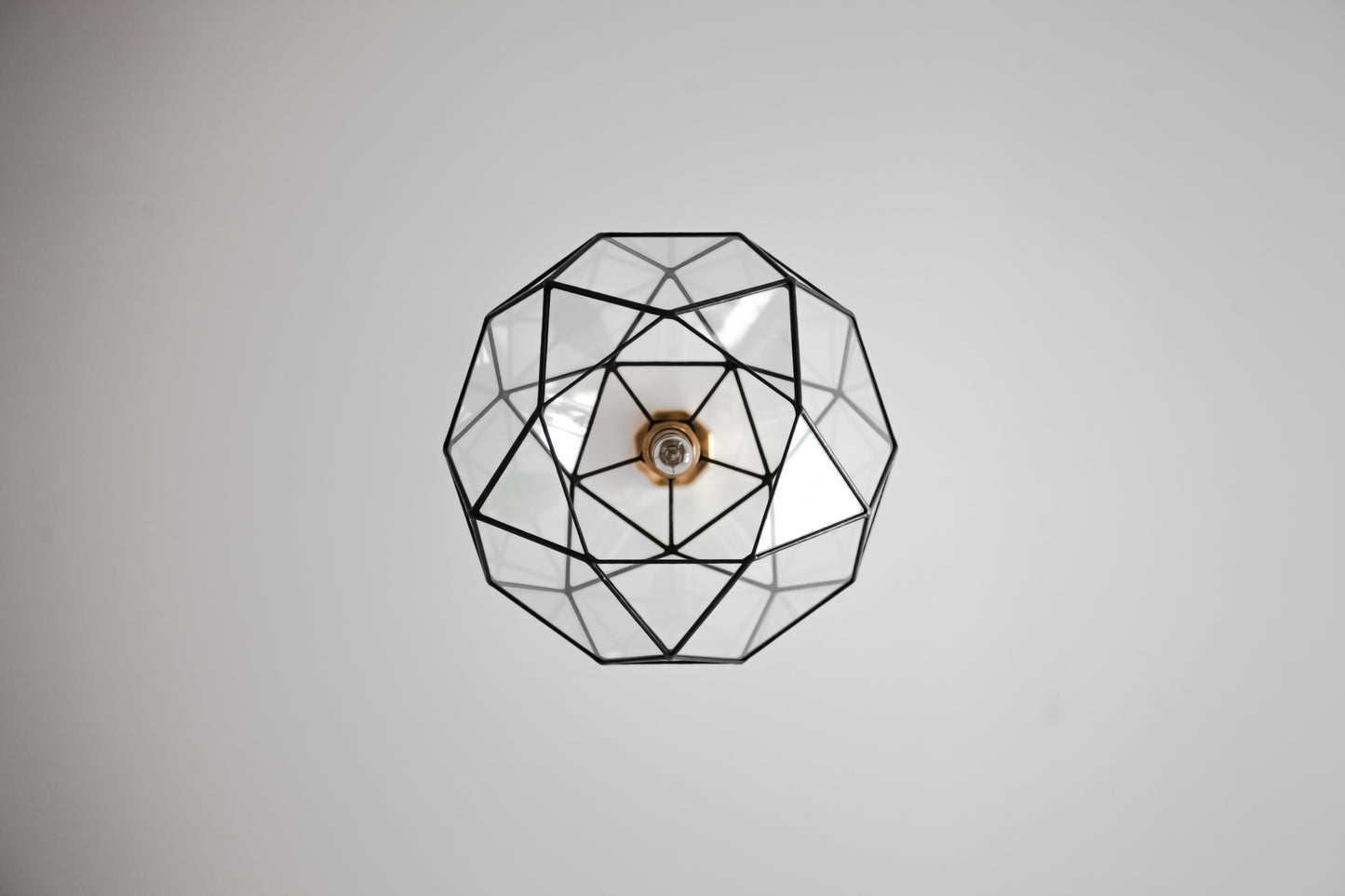 Icosidodecahedron Glass Chandelier