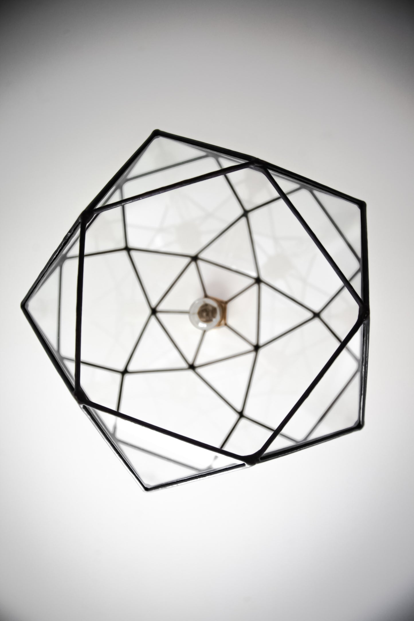 Icosidodecahedron Glass Chandelier