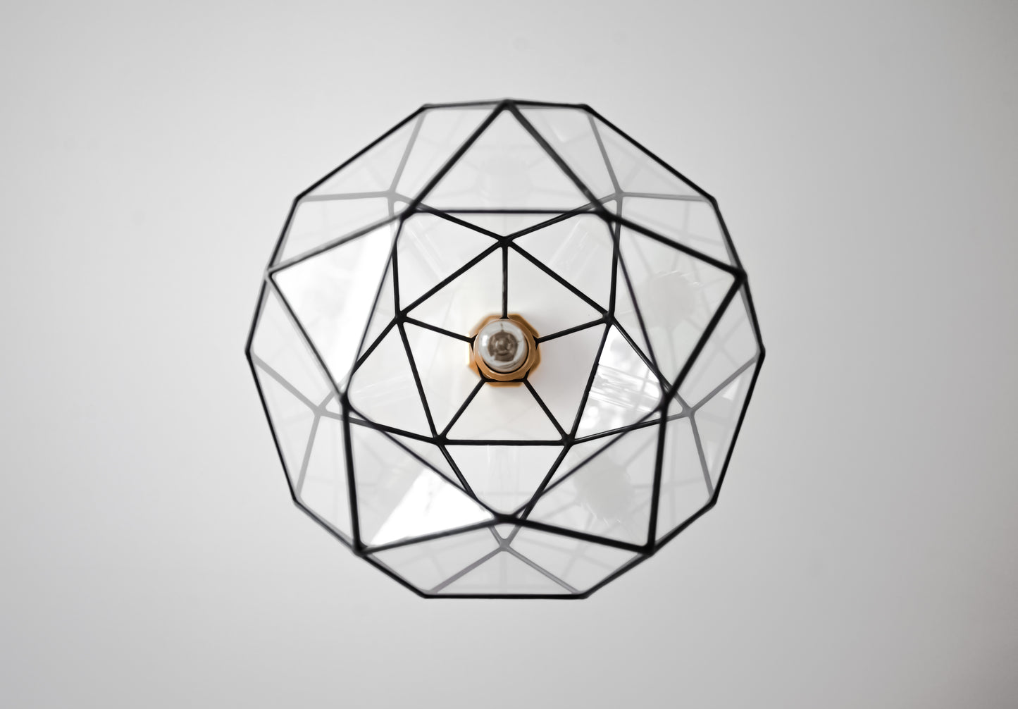 Icosidodecahedron Glass Chandelier