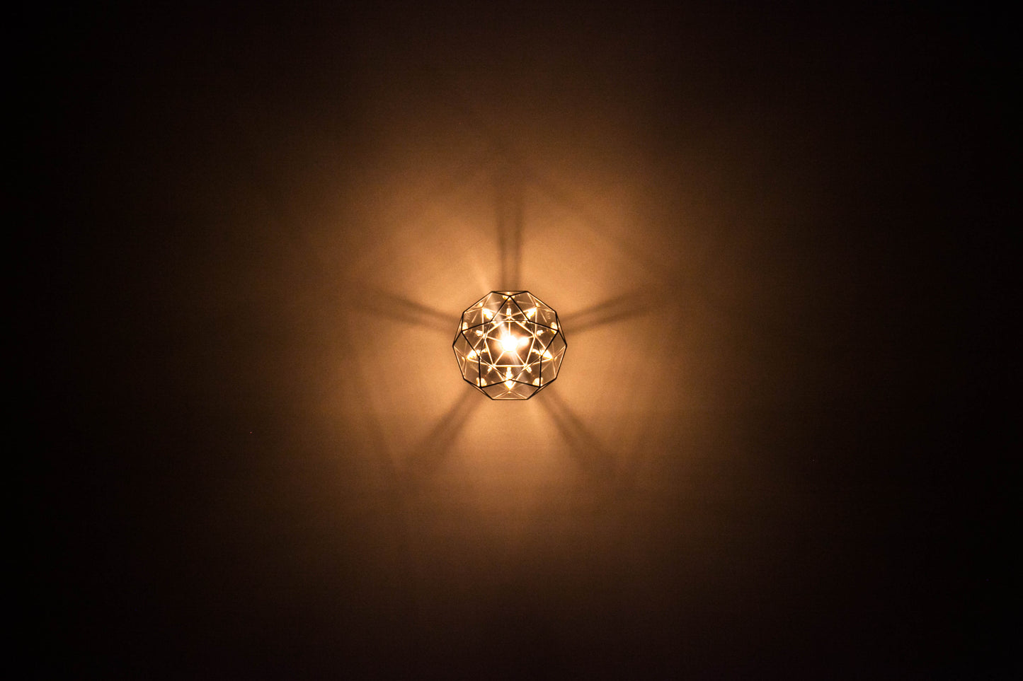 Icosidodecahedron Glass Chandelier