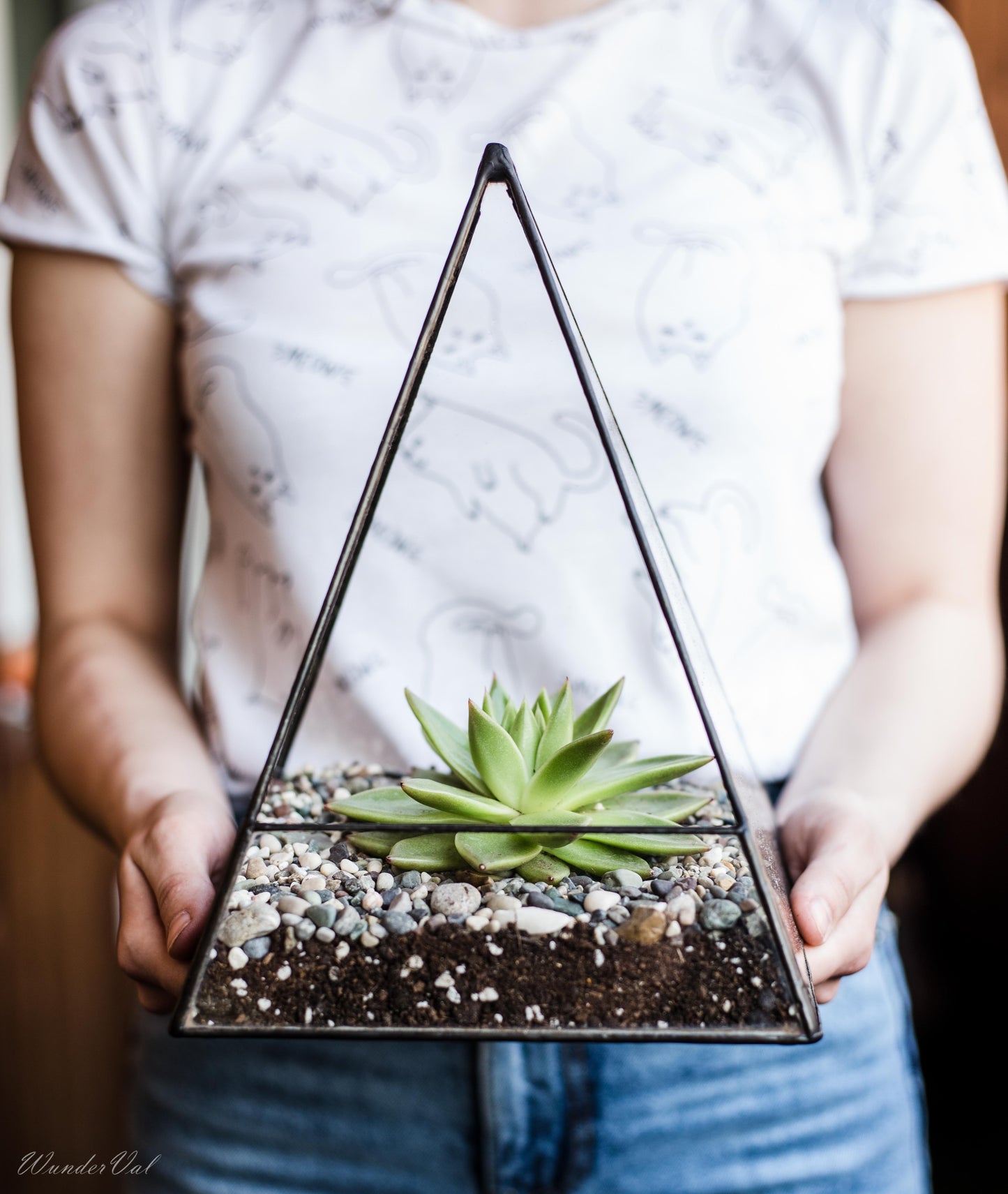 Big Piramyd Glass Planter