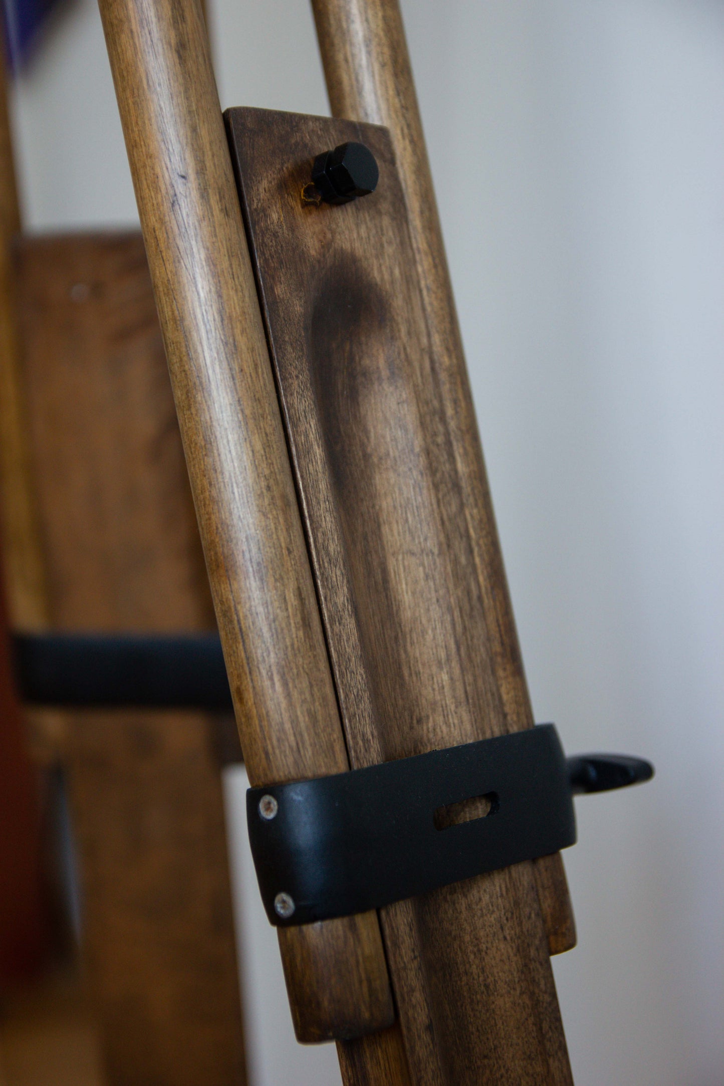 Old Wood Tripod With Glass Geometric With Pentakis Dodecahedron