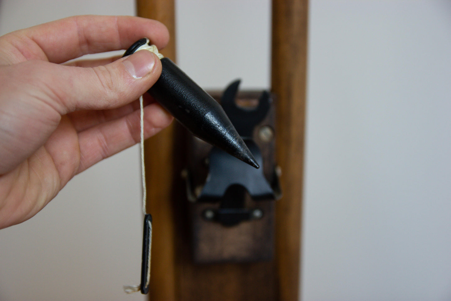 Old Wood Tripod With Glass Geometric With Pentakis Dodecahedron