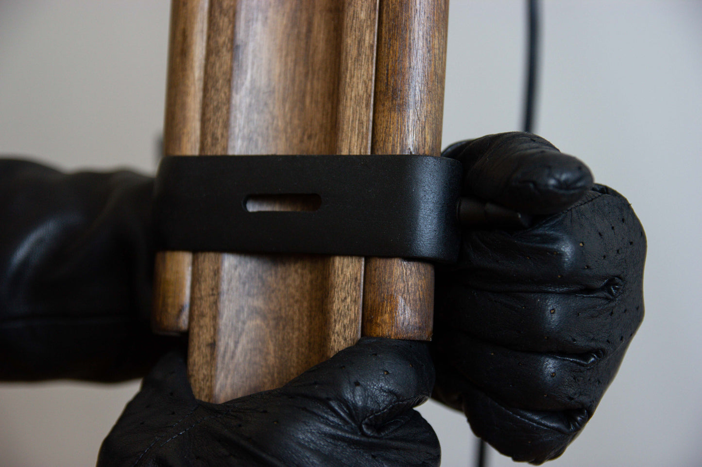 Old Wood Tripod With Glass Geometric With Pentakis Dodecahedron