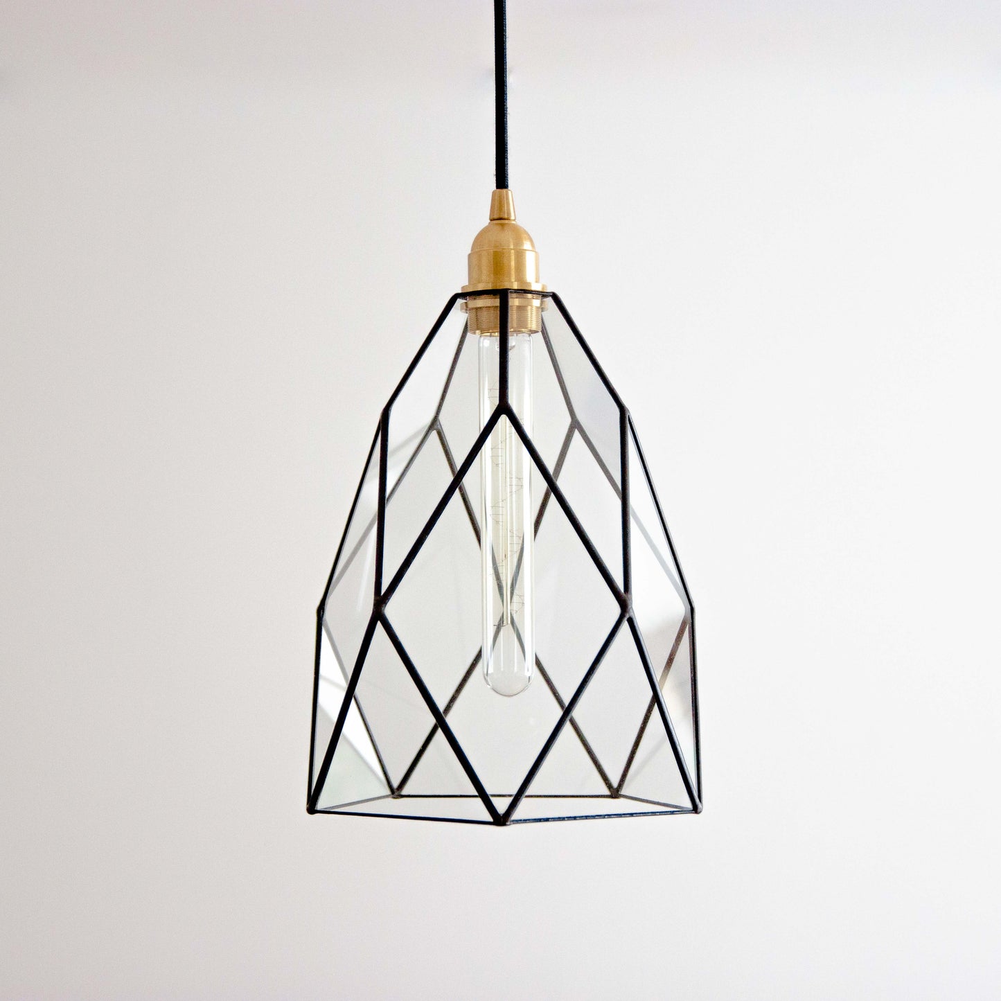 Cafe Classic Geometric Glass Chandelier