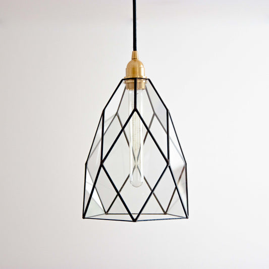 Cafe Classic Geometric Glass Chandelier