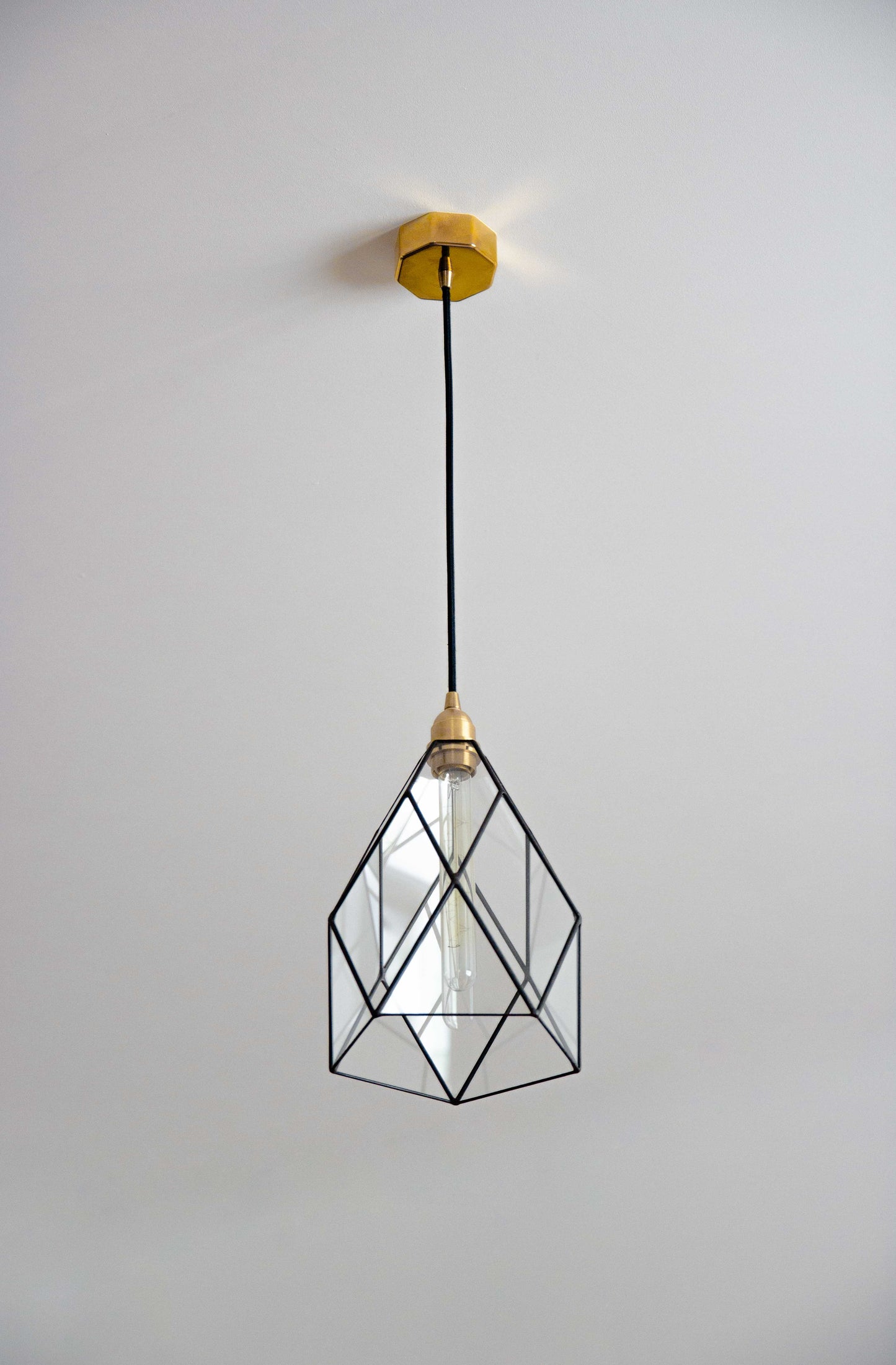 Cafe Classic Geometric Glass Chandelier