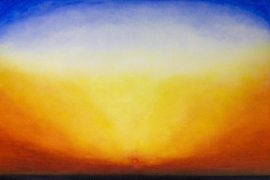 Classical Indian sunset